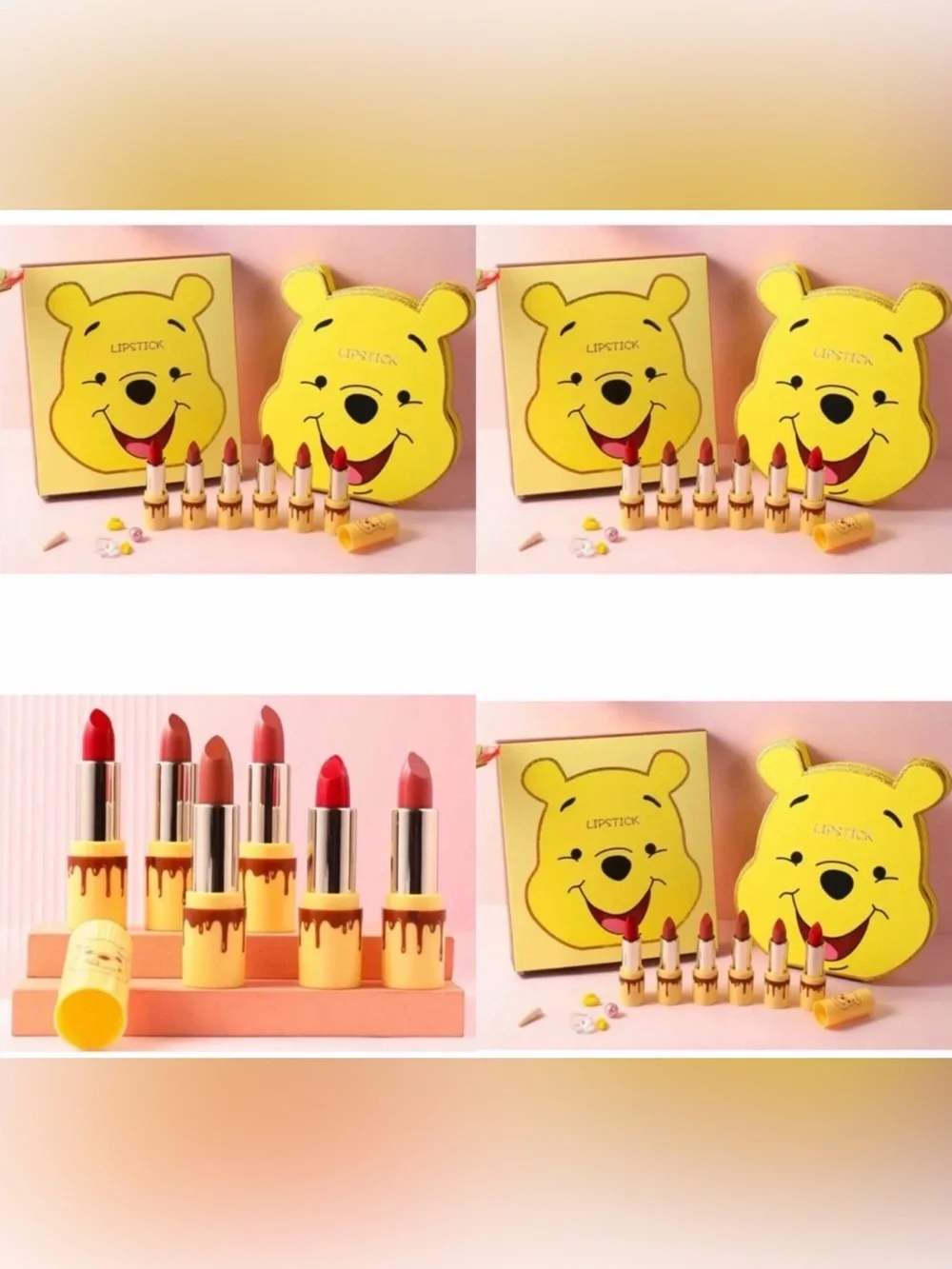 NEW Winnie the Pooh 6PC scented lipstick collection